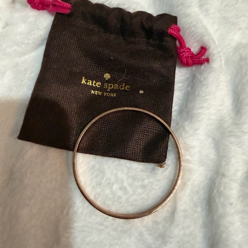 kate spade Rose Gold Slim Metal Bangle Bracelet